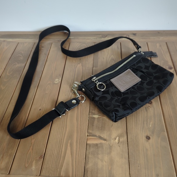 Coach Black Poppy Crossbody Mini Bag - Picture 12 of 12